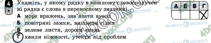 ГДЗ Українська мова 10 клас сторінка Вар.2 (4)